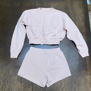 Aritzia TNA Cozy AF Sweatsuit (Shorts)